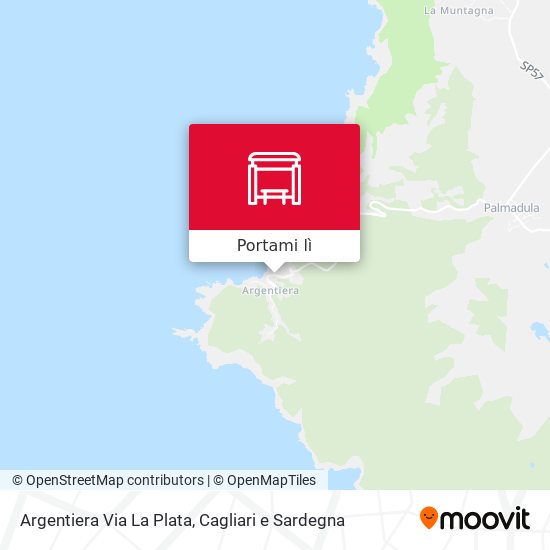 Mappa Argentiera Via La Plata