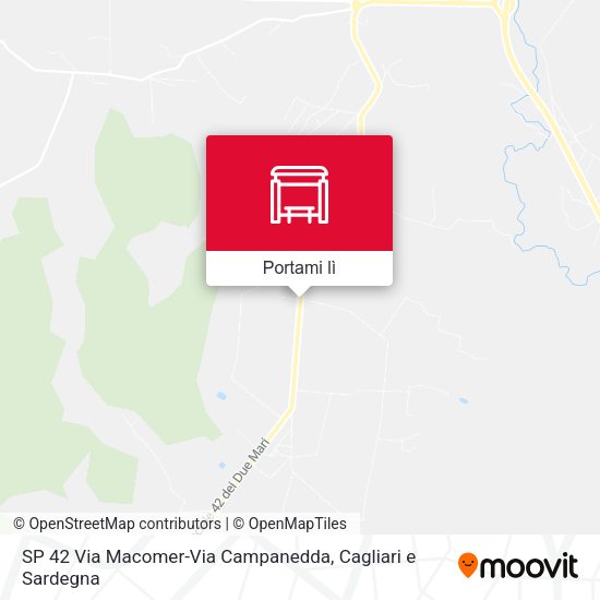 Mappa SP 42 Via Macomer-Via Campanedda
