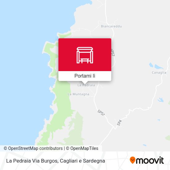 Mappa La Pedraia Via Burgos