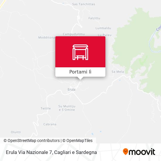 Mappa Erula Via Nazionale 7