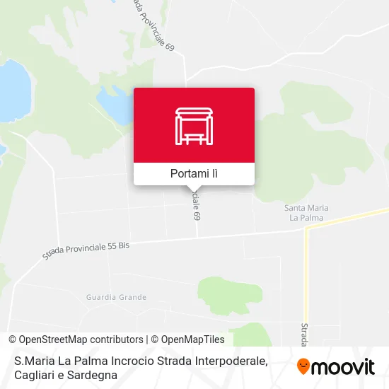 Mappa S.Maria La Palma Incrocio Strada Interpoderale