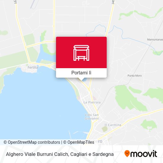 Mappa Alghero Viale Burruni Calich