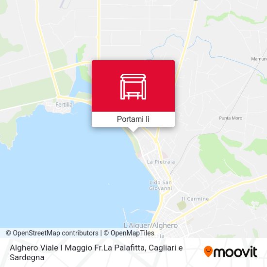 Mappa Alghero Viale I Maggio Fr.La Palafitta
