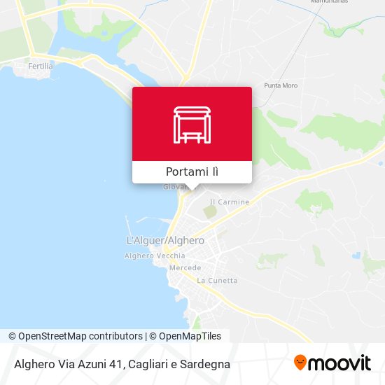 Mappa Alghero Via Azuni 41