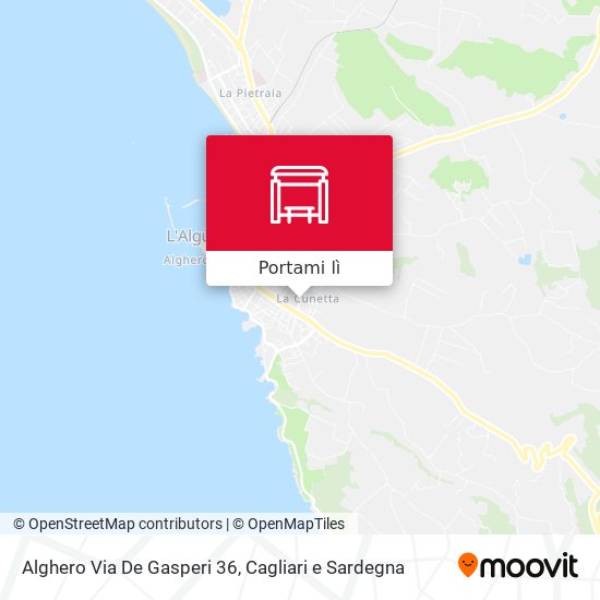 Mappa Alghero Via De Gasperi 36