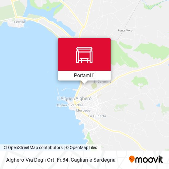 Mappa Alghero Via Degli Orti Fr.84