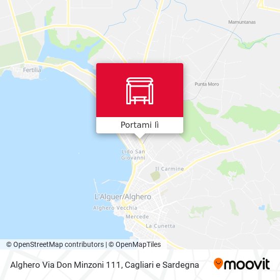 Mappa Alghero Via Don Minzoni 111