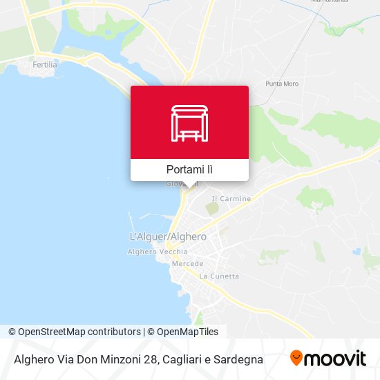 Mappa Alghero Via Don Minzoni 28