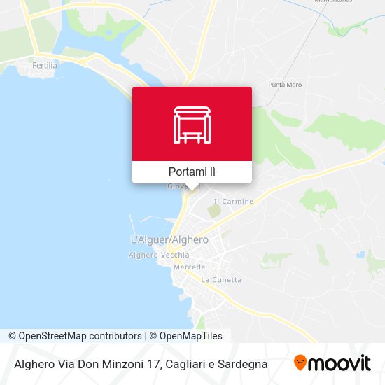 Mappa Alghero Via Don Minzoni 17