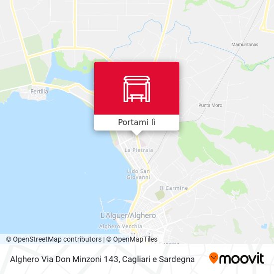 Mappa Alghero Via Don Minzoni 143