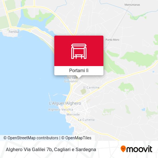 Mappa Alghero Via Galilei 7b
