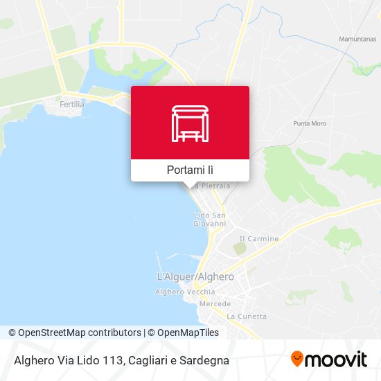 Mappa Alghero Via Lido 113