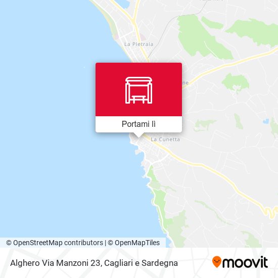 Mappa Alghero Via Manzoni 23