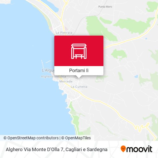 Mappa Alghero Via Monte D'Olla 7