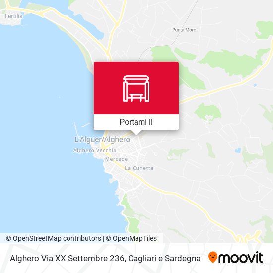 Mappa Alghero Via XX Settembre 236