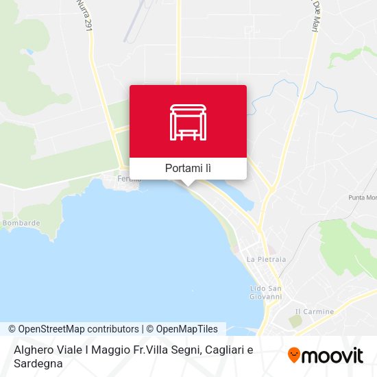 Mappa Alghero Viale I Maggio Fr.Villa Segni