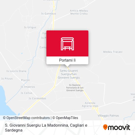 Mappa S. Giovanni Suergiu La Madonnina