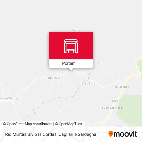 Mappa Rio Murtas Bivio Is Cordas