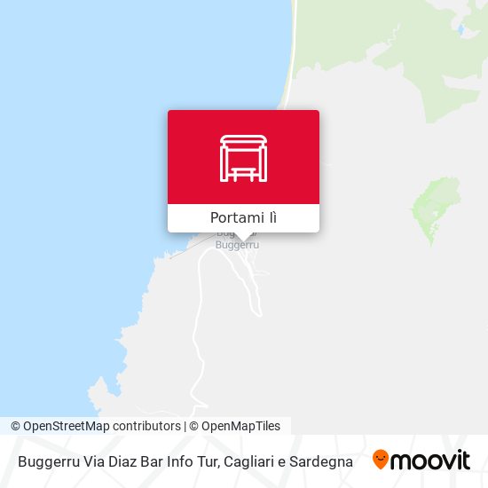 Mappa Buggerru Via Diaz Bar Info Tur