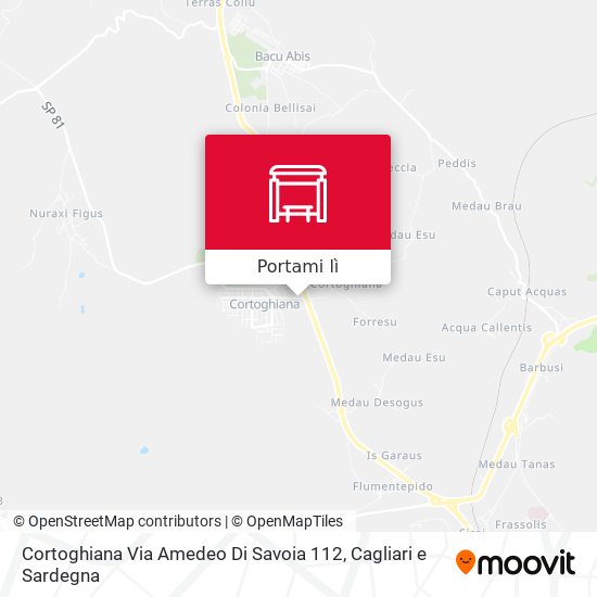 Mappa Cortoghiana Via Amedeo Di Savoia 112