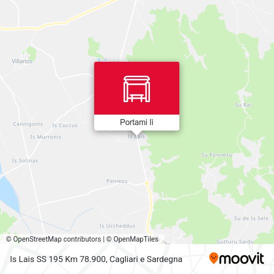 Mappa Is Lais SS 195 Km 78.900