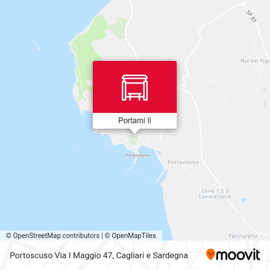 Mappa Portoscuso Via I Maggio 47