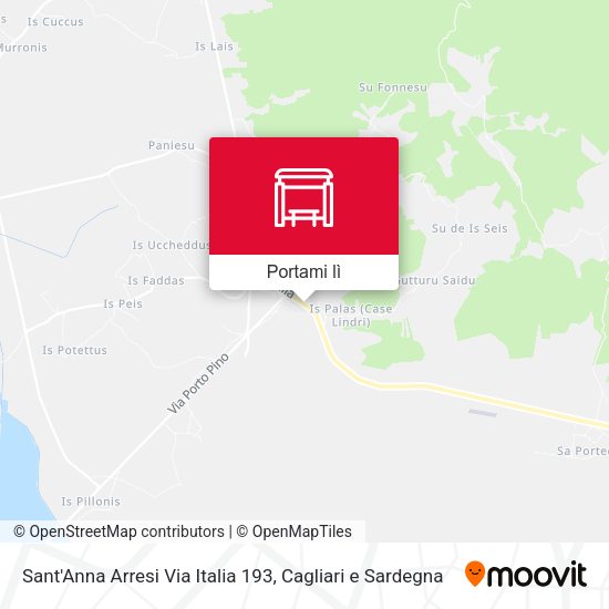 Mappa Sant'Anna Arresi Via Italia 193