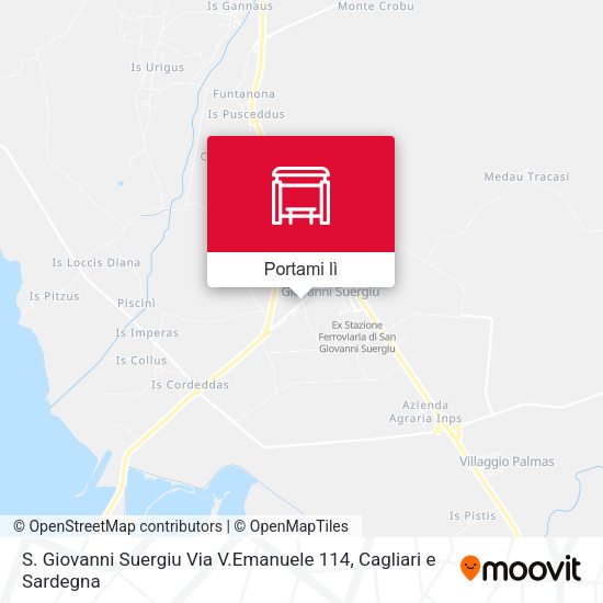 Mappa S. Giovanni Suergiu Via V.Emanuele 114