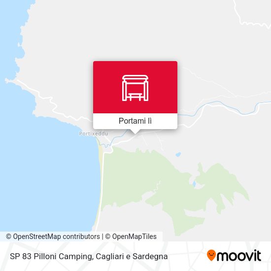 Mappa SP 83 Pilloni Camping