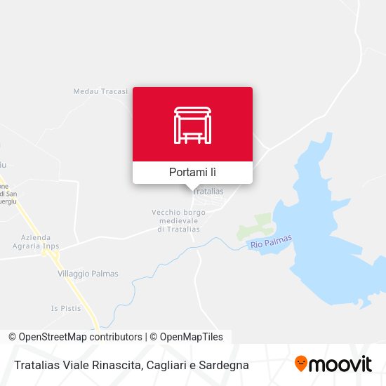 Mappa Tratalias Viale Rinascita