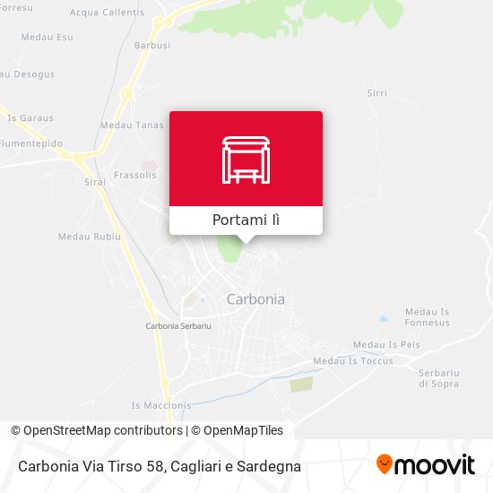 Mappa Carbonia Via Tirso 58