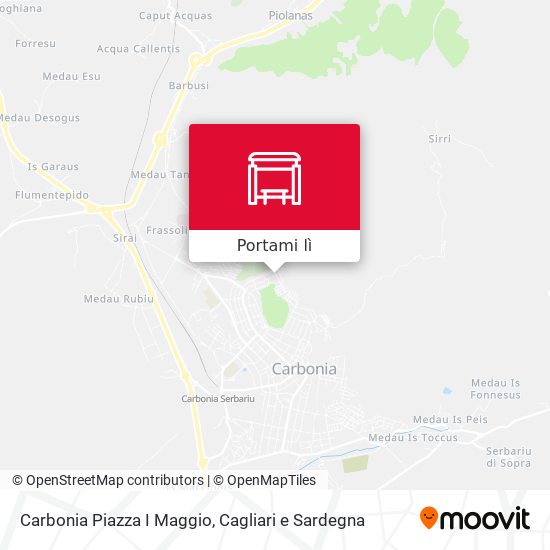 Mappa Carbonia Piazza I Maggio