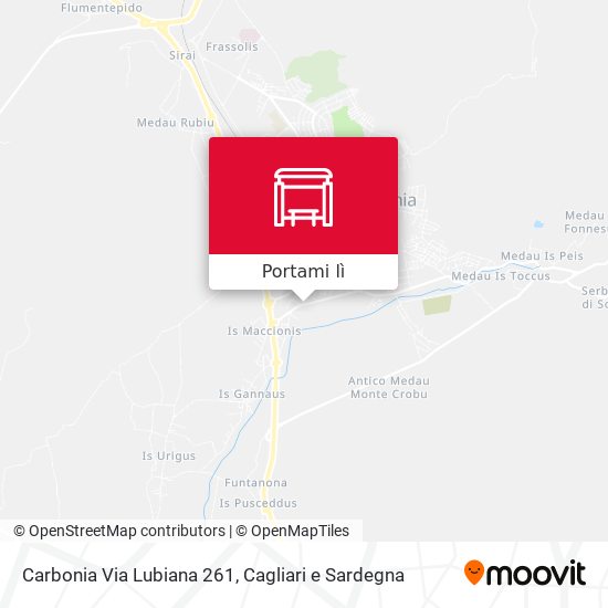 Mappa Carbonia Via Lubiana 261
