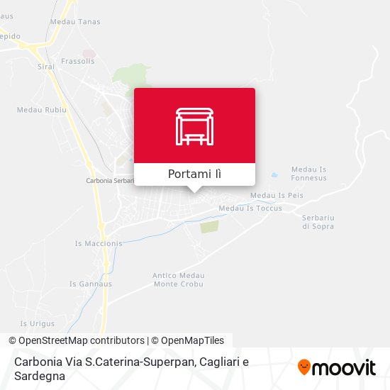 Mappa Carbonia Via S.Caterina-Superpan