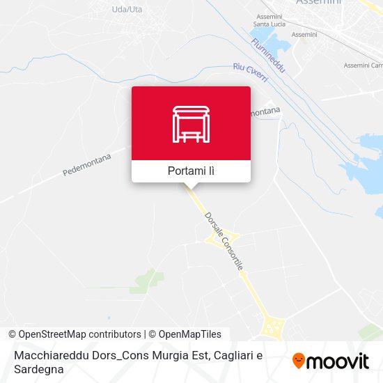 Mappa Macchiareddu Dors_Cons Murgia Est
