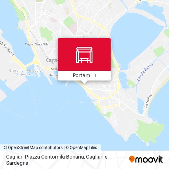 Mappa Cagliari Piazza Centomila Bonaria