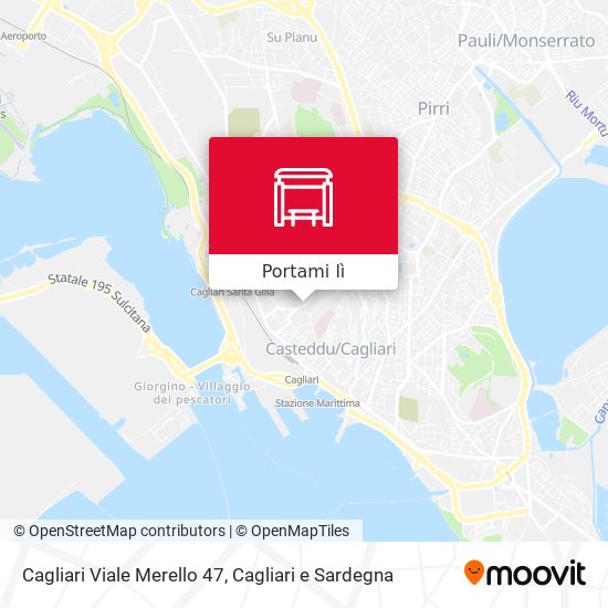 Mappa Cagliari Viale Merello 47