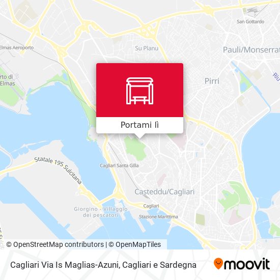 Mappa Cagliari Via Is Maglias-Azuni