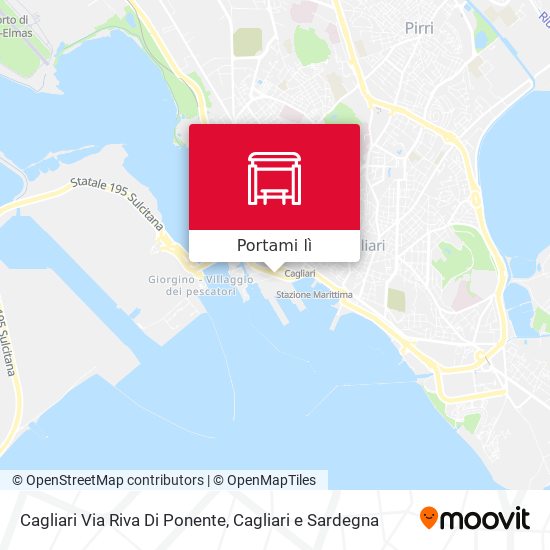 Mappa Cagliari Via Riva Di Ponente