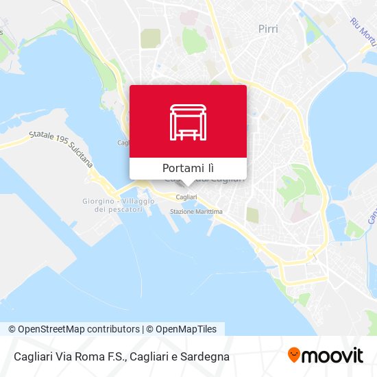 Mappa Cagliari Via Roma F.S.