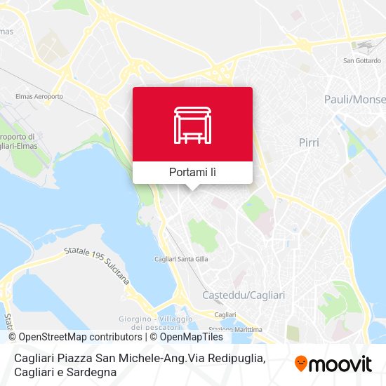 Mappa Cagliari Piazza San Michele-Ang.Via Redipuglia