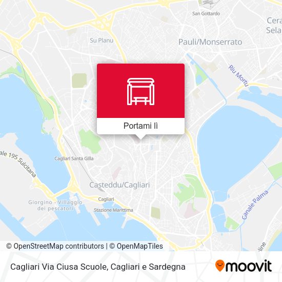 Mappa Cagliari Via Ciusa Scuole