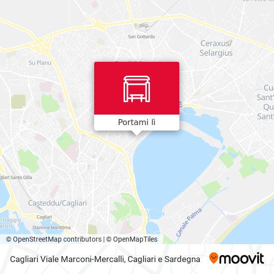 Mappa Cagliari Viale Marconi-Mercalli