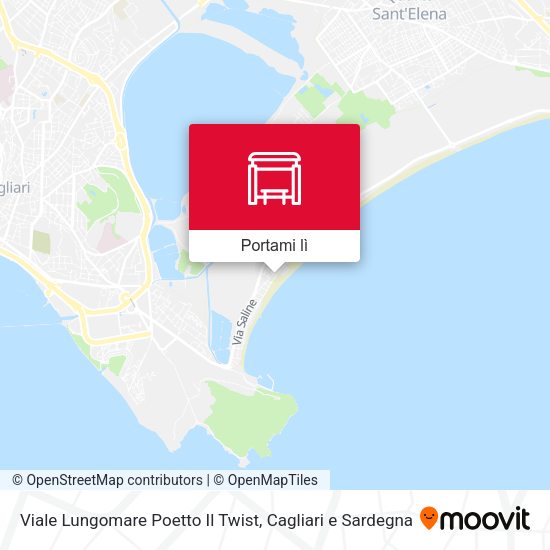 Mappa Viale Lungomare Poetto Il Twist