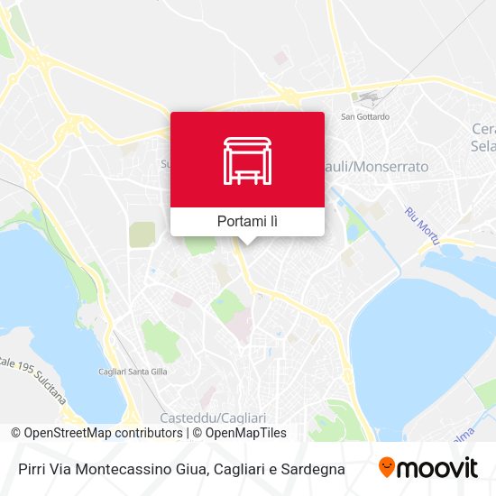 Mappa Pirri Via Montecassino Giua