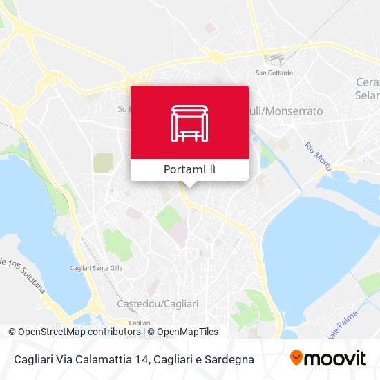 Mappa Cagliari Via Calamattia 14