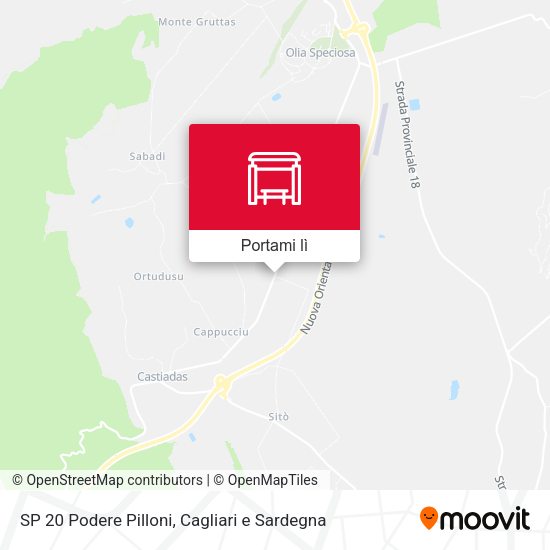 Mappa SP 20 Podere Pilloni