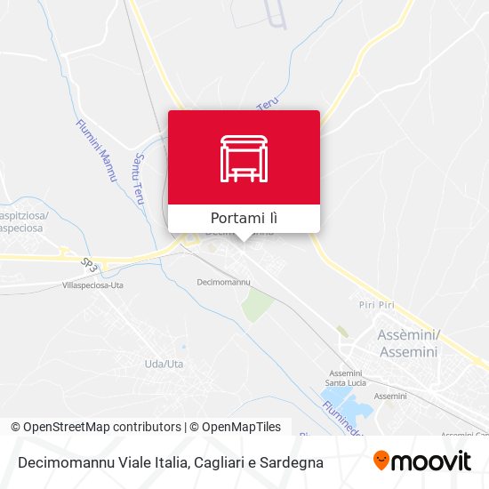 Mappa Decimomannu Viale Italia
