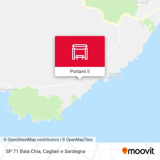 Mappa SP 71 Baia Chia