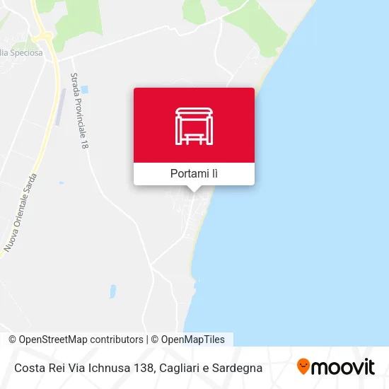 Mappa Costa Rei Via Ichnusa 138